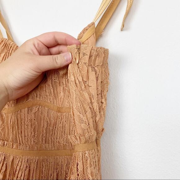 NEW Jonathan Simkhai Bonnie Silk Lace Plisse Dress - Picture 10 of 13